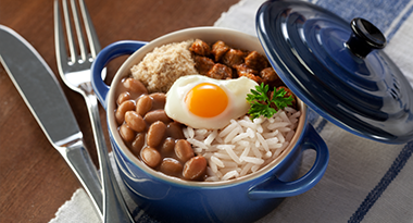 Arroz e Feijão com Picadinho